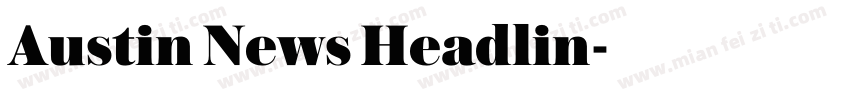 Austin News Headlin字体转换